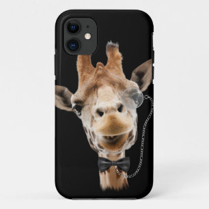 Funny Giraffe with Bowtie and Monocle Case-Mate iPhone Case