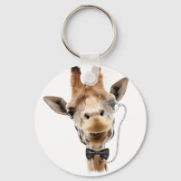 Funny Giraffe with Bowtie and Monocle