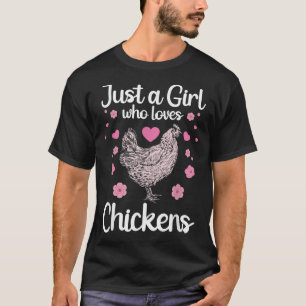 Funny Girl Chicken Design For Kids Women Mum Chick T-Shirt