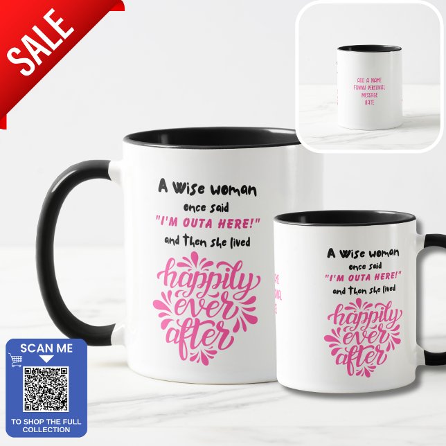 Funny Girl Coworker Pink New Job Retirement Left  Mug (Creator Uploaded)