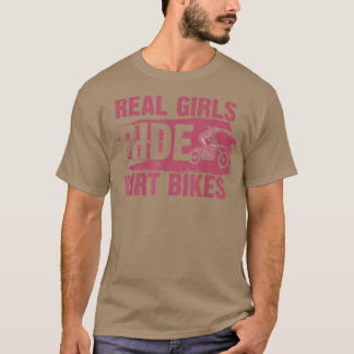 Funny Girl Dirt Bike Art For Women Sport Motor Bik T-Shirt