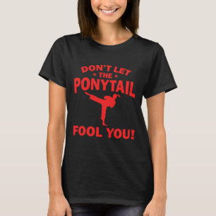 Funny Girl Karate Design Kids Women Kickboxing Bla T-Shirt