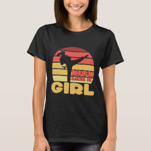 Funny Girl Kickboxing Girl Karate Girl Martial Art T-Shirt