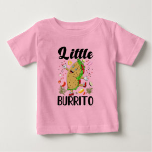Funny girl little burrito word art baby T-Shirt