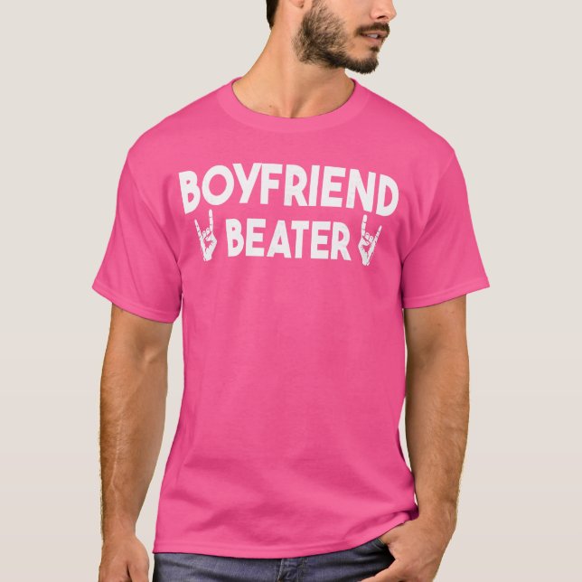 Funny Girlfriend Humor Boyfriend Beater funny T-Shirt (Front)