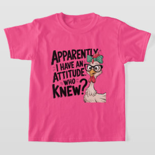 Funny girls attitude word art T-Shirt