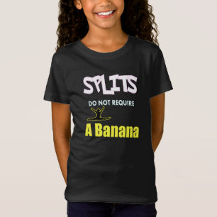 Funny Girls Gymnastics Splits Ice Cream Quote T-Shirt