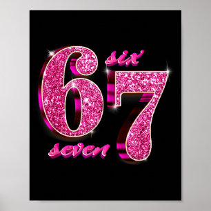 Funny Girls Nk Coquette 67 Six Seven Meme Brainrot Poster