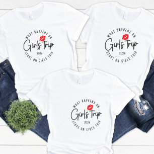 Funny Girls Trip Customizable T-shirt