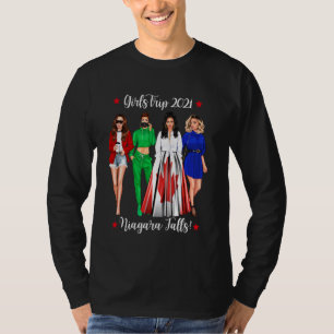 Funny Girls Trip Niagara Falls Vacation Cute Woman T-Shirt
