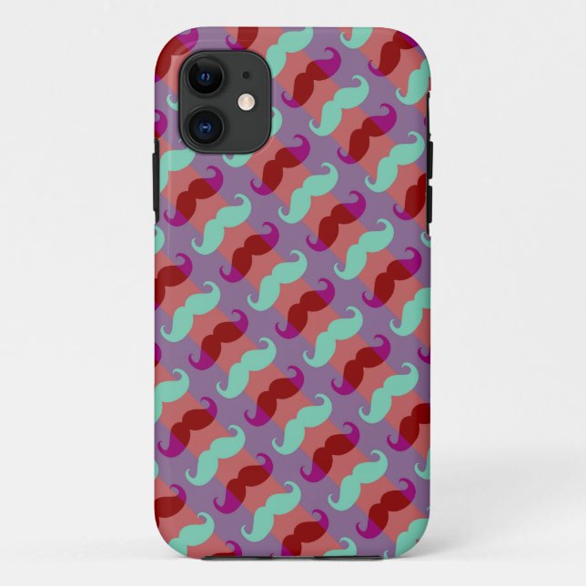 Funny Girly Moustache 6 Case-Mate iPhone Case (Back)