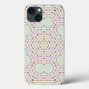 Funny Girly Moustache iPhone 13 Case