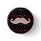 Funny Girly Pink Bling Moustache Polka Dots