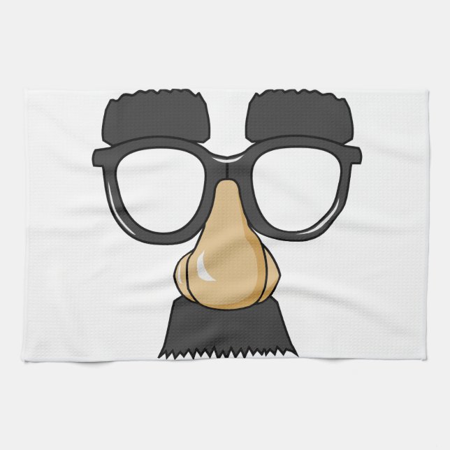 Funny Glasses Kitchen Towels (Horizontal)