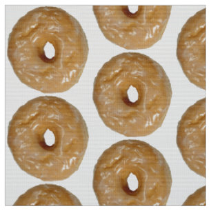 Funny Glazed Doughnut Fabric – Whimsical and Colou