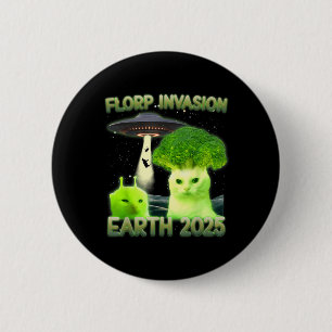 Funny Glerp Glorp Funny Alien Cat Meme Vintage T-s 6 Cm Round Badge