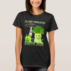 Funny Glerp Glorp Funny Alien Cat Meme Vintage T-s T-Shirt