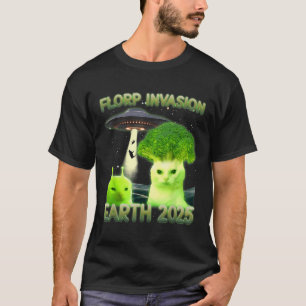 Funny Glerp Glorp Funny Alien Cat Meme Vintage  T-Shirt