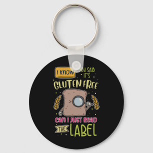 Funny Gluten Free Lifestyle Celiac Disease Key Ring