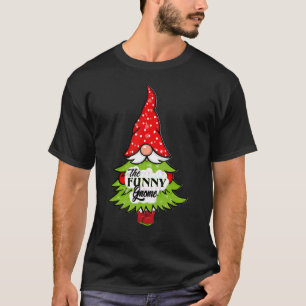 Funny Gnome Buffalo Plaid Matching Family Christma T-Shirt