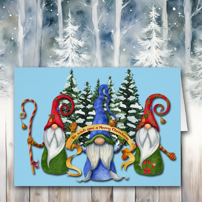 Funny Gnome Christmas Wishes Card (Creator Uploaded)