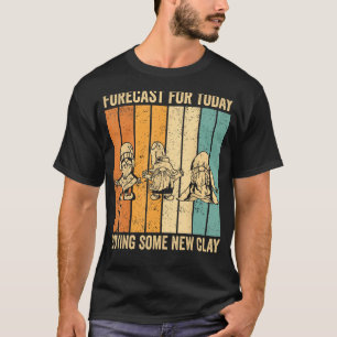 Funny Gnome Gardening Dwarf Forecast Today Buying T-Shirt