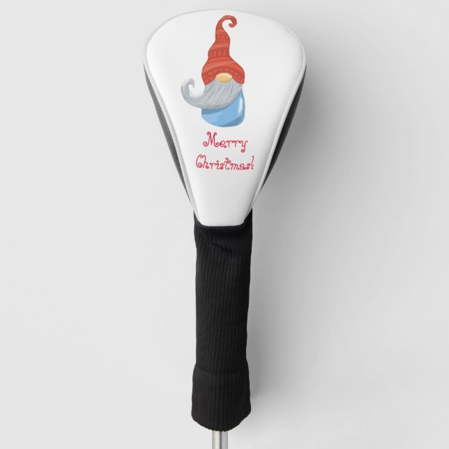 Funny Gnome Golf Head Cover – Whimsical Driver  (Front)