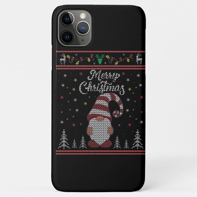 Funny Gnome Merry Christmas Case-Mate iPhone Case (Back)
