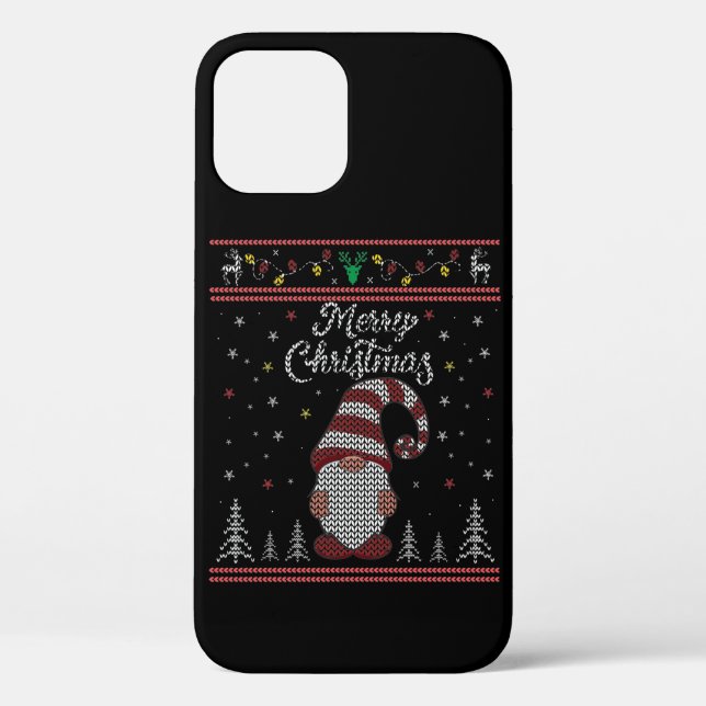 Funny Gnome Merry Christmas Case-Mate iPhone Case (Back)