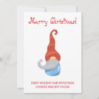 Funny Gnome Party Invitation – Whimsical Cute 