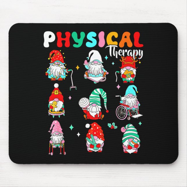 Funny Gnome Physical Therapy Pt Physical Therast C Mouse Pad (Front)