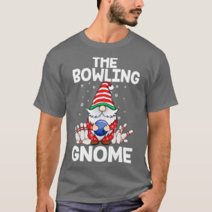 Funny Gnome Pyjamas Bowling Gnome Xmas Cute Christ T-Shirt