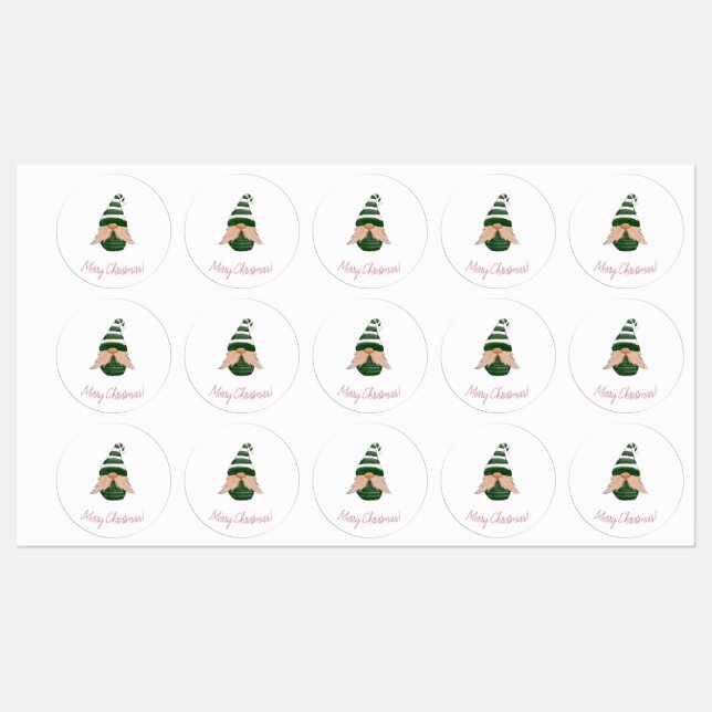 Funny Gnome Return Address Labels – Cute Gnome (Sheet)