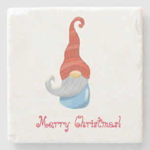Funny gnome  stone coaster