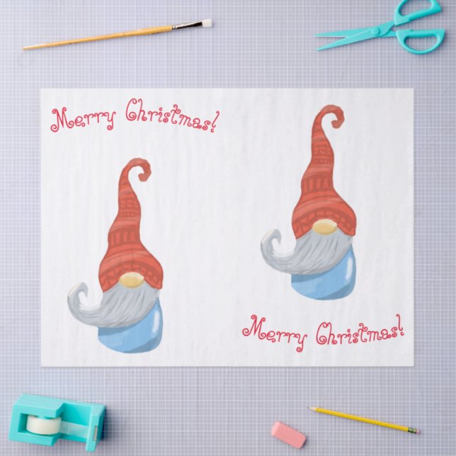 Funny gnome  tissue paper (Craft)