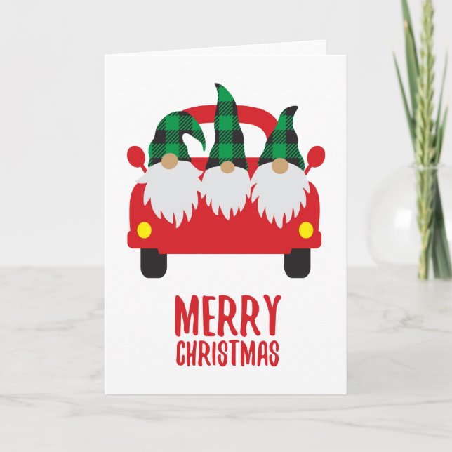 Funny Gnomes Christmas Card (Front)