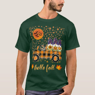 Funny Gnomes Holding Pumpkins Halloween buffalo pl T-Shirt