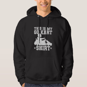 Funny Go Kart Racing - Race Car Kart Racer Hoodie
