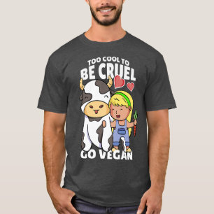 Funny Go Vegan Motif Vegan Food Vegetarian Vegan T-Shirt