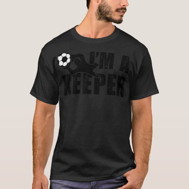Funny Goal Keeper Soccer Quote Gift for boys ankle T-Shirt (Front)