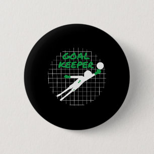 Funny Goalkeeper Gift Shirt Fear The Keeper Soccer 6 Cm Round Badge