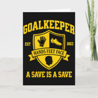 Funny Goalkeeper Soccer Goalie Keeper Retro Varsit