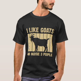 Funny Goat Art For Men Women Kids Farming Goat Lov T-Shirt