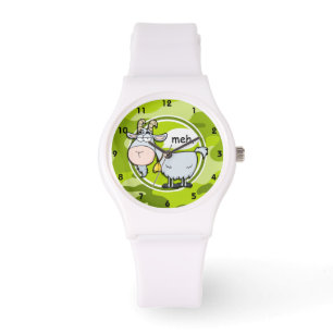 Funny Goat; bright green camo, camouflage Watch
