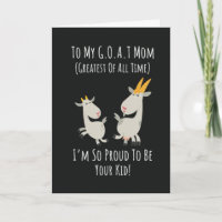 Funny Goat Cards For Mum Mother For Her