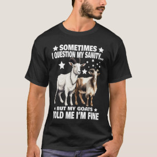 Funny Goat Design T-Shirt for Men Women T-Shirt