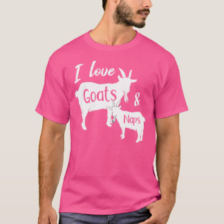 Funny Goat For Goat Farmer Lover Lazy Sleep Naps G T-Shirt