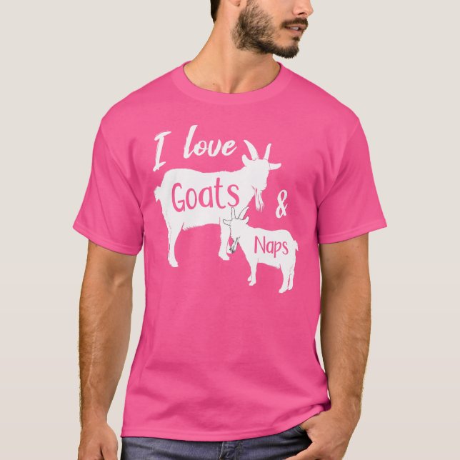 Funny Goat For Goat Farmer Lover Lazy Sleep Naps G T-Shirt (Front)