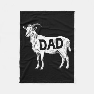 Funny Goat Gift Dad Sarcastic Graphic Fleece Blanket