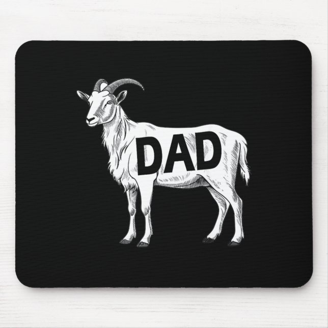 Funny Goat Gift Dad Sarcastic Graphic  Mouse Pad (Front)
